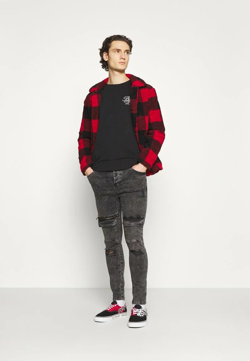 Brave Soul ARTHUR - Sudadera - Jet Black/optic White, Hombre 2 Brave Soul ARTHUR - Sudadera - Jet Black/optic White, Hombre - Imagen 2