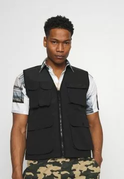 Brave Soul TRACKVEST - Chaleco - Black, Hombre