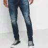 Brave Soul CAMERON - Vaqueros Slim Fit - Dark Blue Wash, Hombre